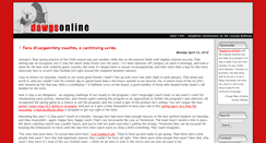 Desktop Screenshot of dawgsonline.com